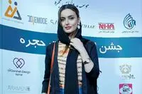 مدل شال متفاوت نیلوفر پارسا / عکس