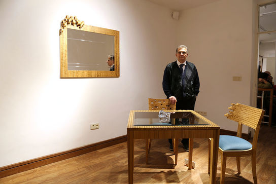 افتتاحیه نمایشگاه بیژن شافعی در گالری زمان هنر