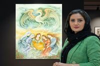 Sanaz Zolfaghari with a Tribute to the Homeland in the Raha Gallery Middle East Collection / Video