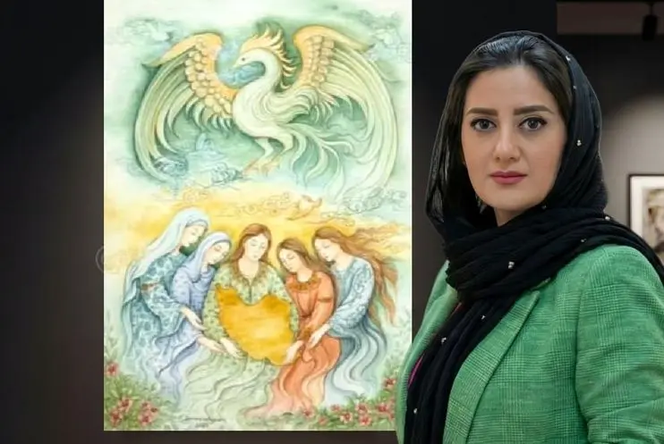 Sanaz Zolfaghari with a Tribute to the Homeland in the Raha Gallery Middle East Collection / Video