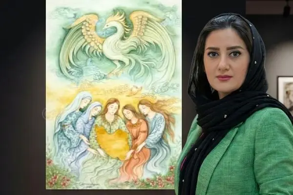 Sanaz Zolfaghari with a Tribute to the Homeland in the Raha Gallery Middle East Collection / Video