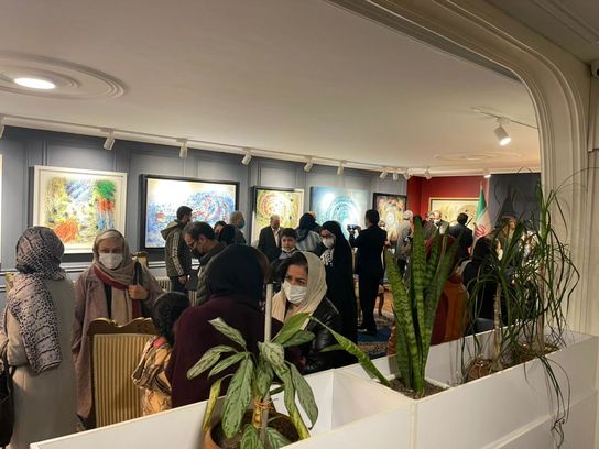 جعفر علی سروی همپا و آشوب ۹ در گالری ترانه باران