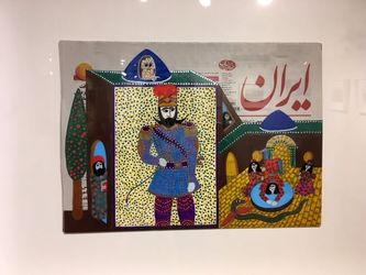 نمایشگاه نقاشی­‌ های یزدان سعدی با عنوان «روزنامه ایران» در گالری سیحون