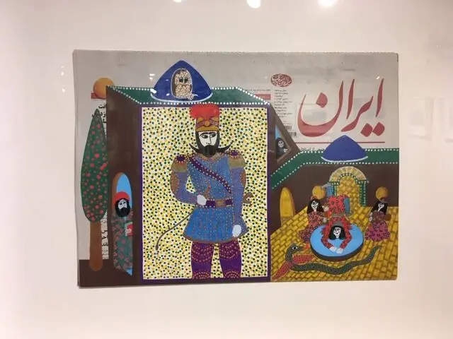 نمایشگاه نقاشی­‌ های یزدان سعدی با عنوان «روزنامه ایران» در گالری سیحون