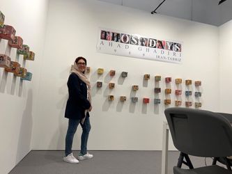 مژده طباطبایی در وپ آرت لوگانو سوئیس/ استقبال جالب از احد قدیری در گالری مژده