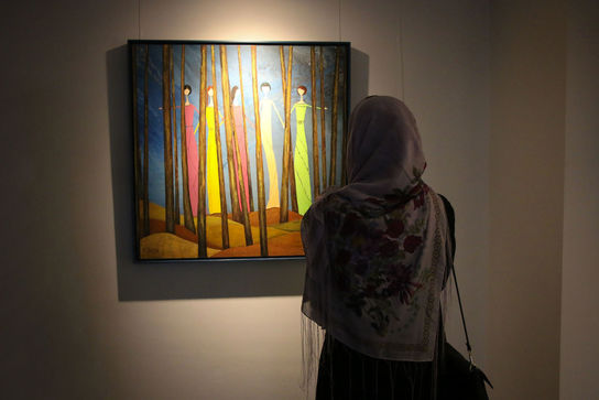 نمایشگاه نقاشی تهمینه میلانی در گالری ایوان