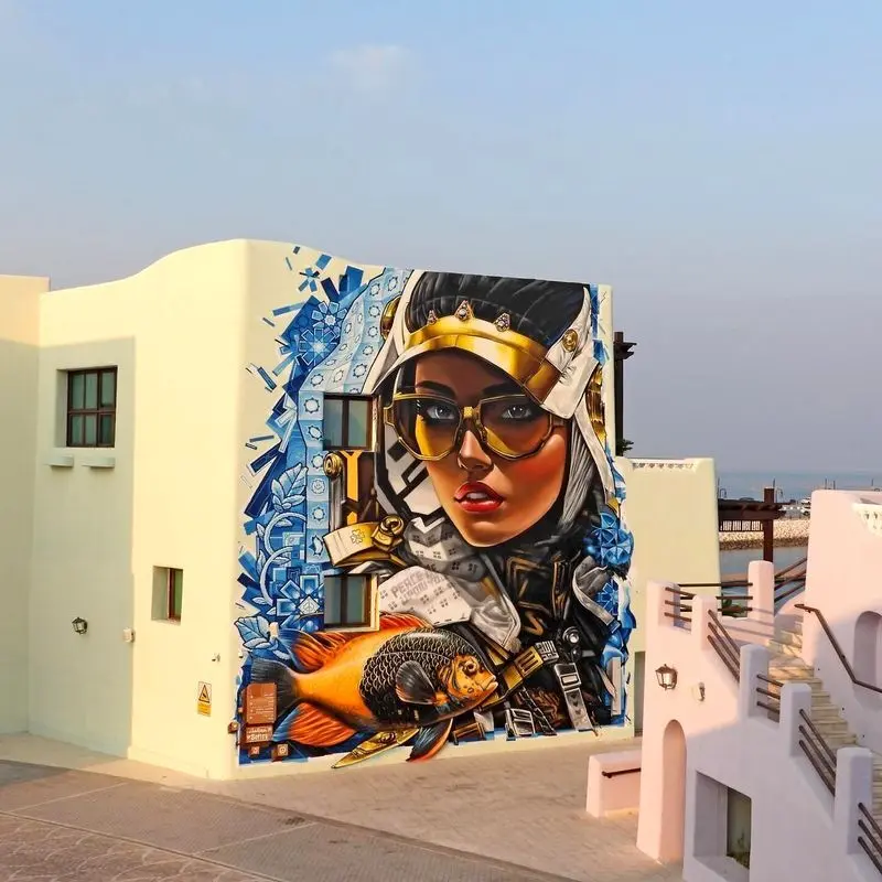 موزه‌های قطر Qatar Museums و نقاشی دیواری