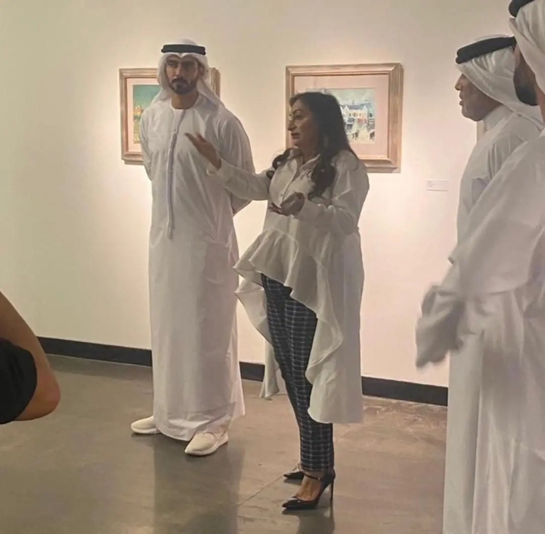 بازدید سالم بن خالد القاسمی از 1x1artgallery 