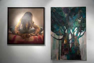 نمایشگاه سالانه گالری هنری فرشته در نگارخانه شهر کتاب فرشته