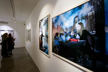 افتتاحیه‌ نمایشگاه نقاشی‌های حسین ژیان در گالری شیرین