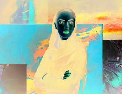 عکس ها از نمایشگاه نقاشی‌های خانم بازیگر در دیپلمات