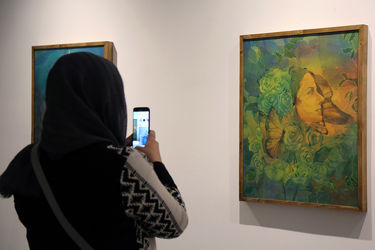 افتتاحیه نمایشگاه نقاشی های حسن مرشد در گالری هپتا