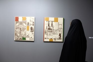 نمایشگاه گروهی مصورنامه  در گالری زیر زمین دستان