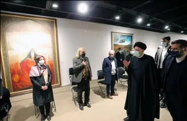دیدار رئیس جمهور رئیسی از موزه هنرهای معاصر تهران