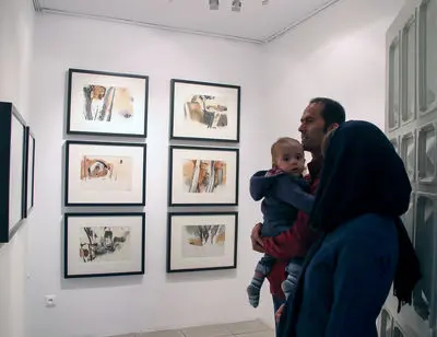 ببینید: طراحی‌های سعید اسکندری به نمایش درآمد/ خط، لکه و فراموشی در گالری ویستا