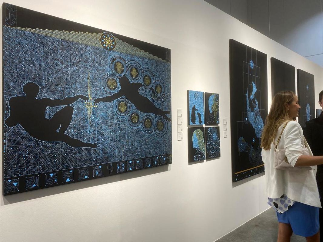 Kaikhan Salakhov’s exhibition 'The Cosmic Renaissance' at Firetti Contemporary