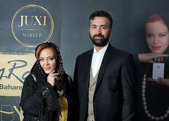 خشونت با بهاره رهنما و همسرش جلوی تالار وحدت 