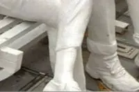 حذف یک مجسمه به دلیل مشخص بودن ساق پا/عکس