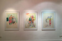 Maede Salar painting exhibition at Homa Gallery 