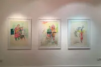 Maede Salar painting exhibition at Homa Gallery 
