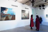 هدف متحرک روی هوا در گالری آران/ گروه هنری "برجاس" آثار خود را در تهران نمایش داد