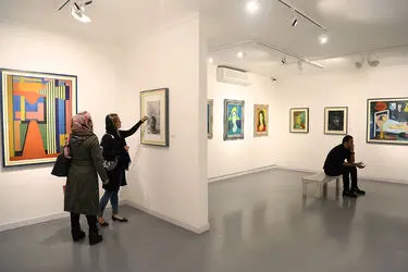 نمایشگاه نقاشی های ابراهیم فرجی در گالری هور‎