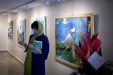 افتتاحیه نمایشگاه نقاشی‌های شاهین کیمیاگر در گالری گلستان