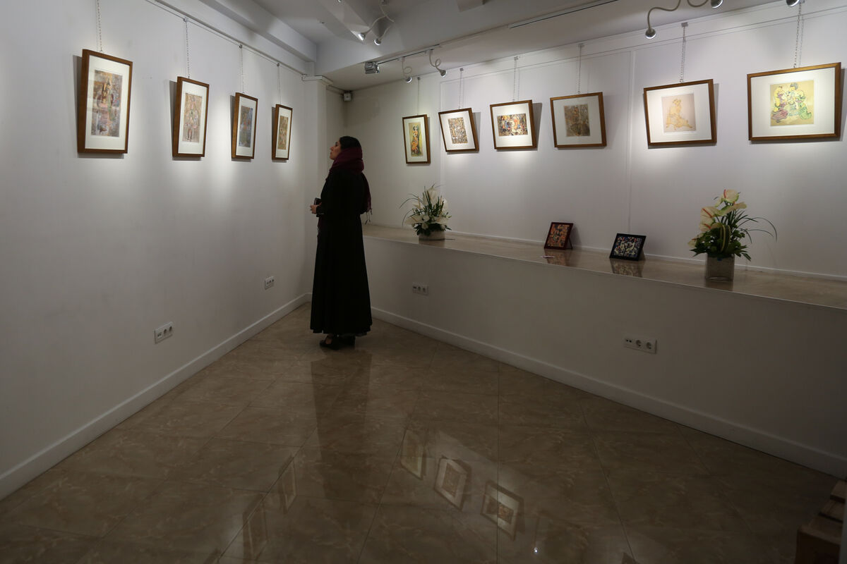 نمایشگاه آثار زنده یاد صادق تبریزی درنگارخانه بهنام دهش پور