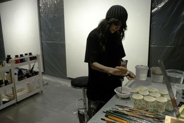 اجرای زنده نقاشی در گالری ثالث با همراهی رنگ وستا