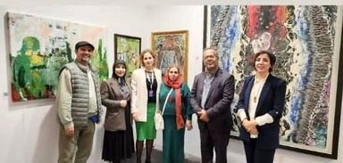 Bita Vakili's works were exhibited in Moscow and Frankfurt