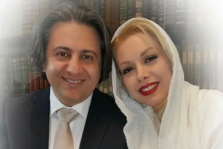 محمدرضا فروتن فردا در مراسم یاد یداللهی و همسرش
