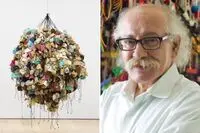 Hassan Sharif's works are on display in New York