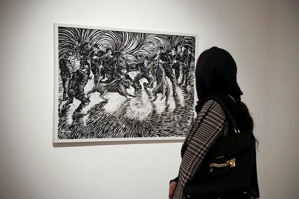 نمایشگاه نقاشی ابراهیم حسن‌زاده در گالری ویستا