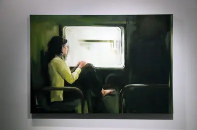 Shirin Shahinrad Painting on Display at Vista Gallery