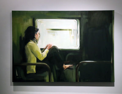 Shirin Shahinrad Painting on Display at Vista Gallery