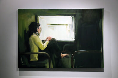 Shirin Shahinrad Painting on Display at Vista Gallery