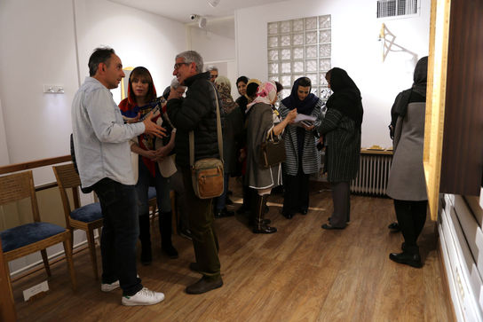 افتتاحیه نمایشگاه بیژن شافعی در گالری زمان هنر