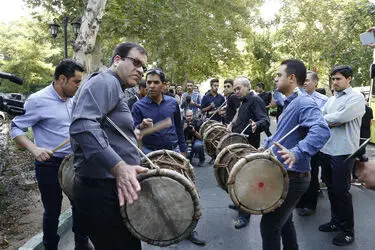 مراسم تشییع زنده‌یاد محمود جهان در تالار وحدت