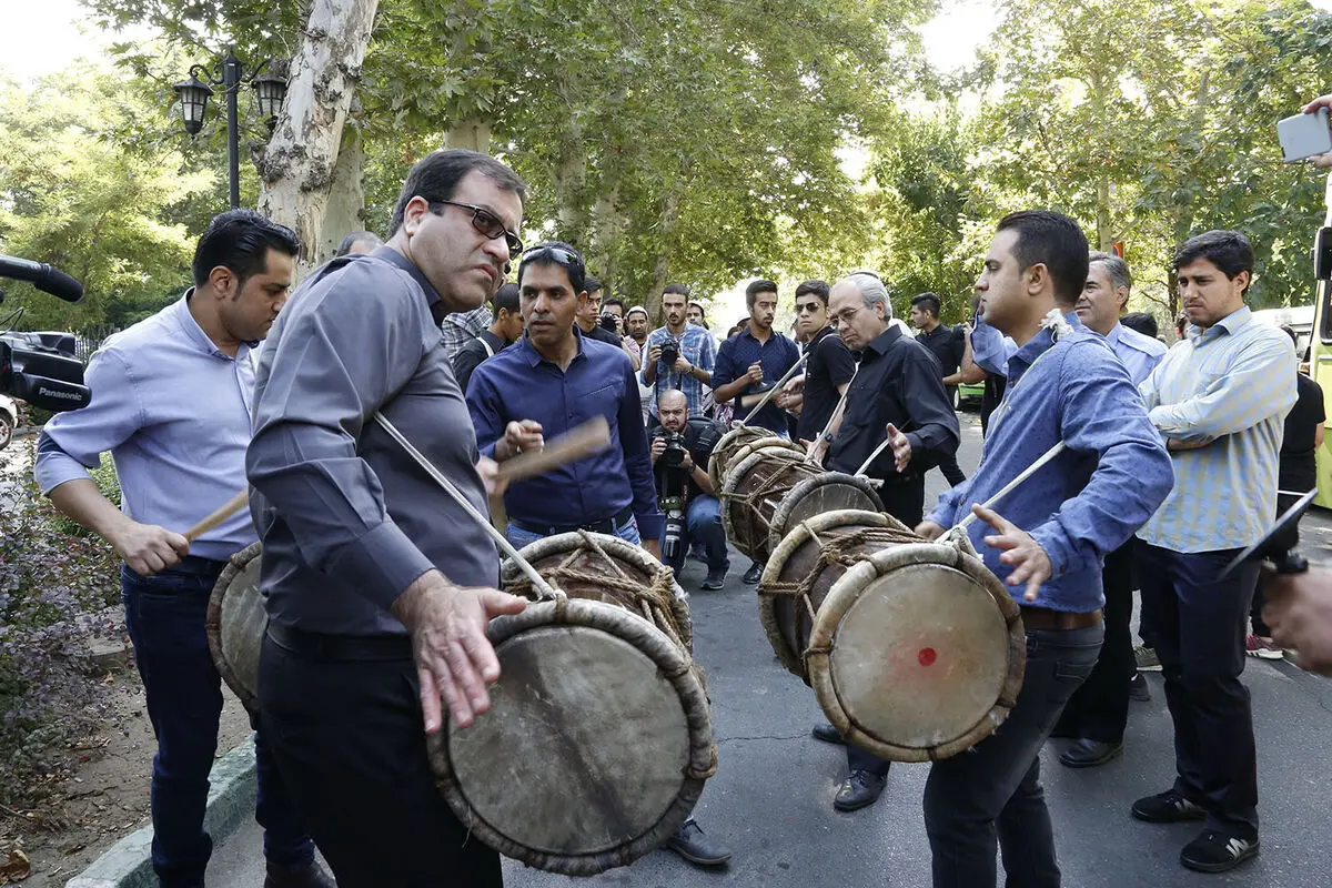 مراسم تشییع زنده‌یاد محمود جهان در تالار وحدت