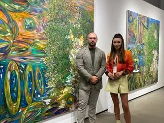 گالری اینتنت Intent دبی با آنجلینا آسیاکیناAngelina Asiakina بنجامین تامکینز Benjamin Tomkins