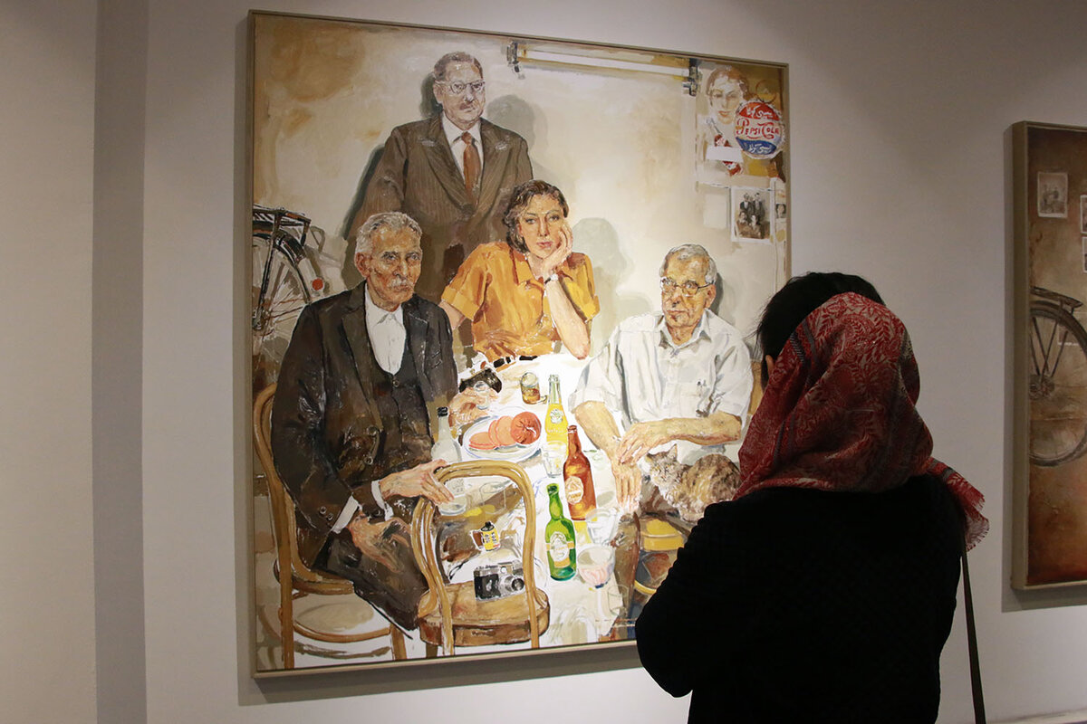 Davoud Zandian Paintings in View in Iranshahr Gallery
