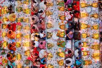 برترین عکس‌های "بانوی صورتی غذا"/ یک گزارش تصویری 