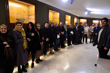 مراسم اهدای لوح به شرکت کنندگان نمایشگاه آینه دار دوران