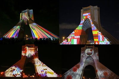 Azadi Tower, a video mapping canvas