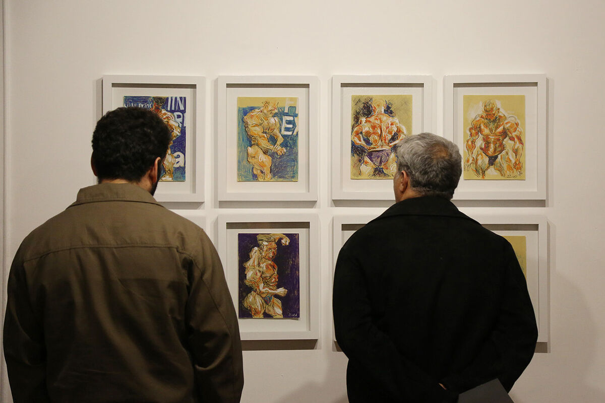 افتتاحیه نمایشگاه طراحی و نقاشی احسان ارجمند در گالری دنا