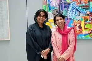 Shafeena Yusuff Ali and Meena Vari and Rizq Art Initiative Gallery in Abu Dhabi’s Al Reem Island