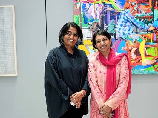Shafeena Yusuff Ali and Meena Vari and Rizq Art Initiative Gallery in Abu Dhabi’s Al Reem Island