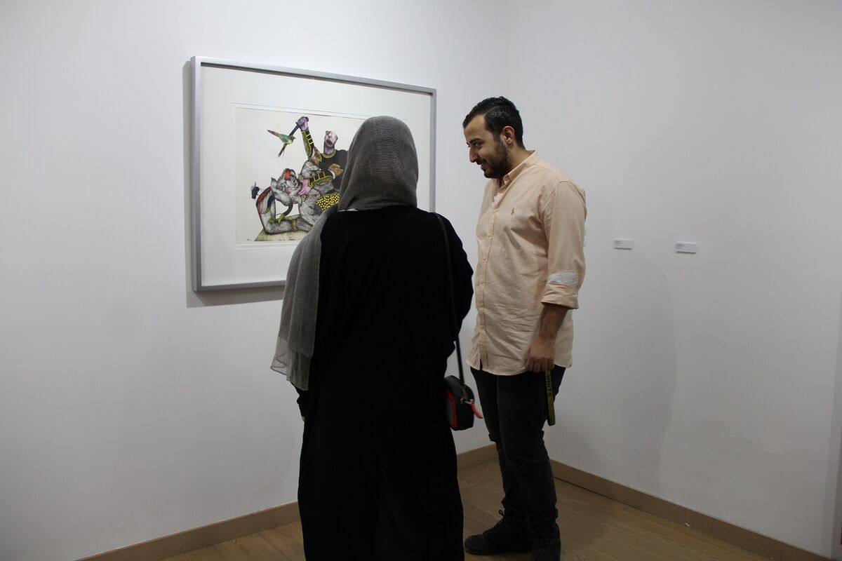 نمایشگاه گروهی مصورنامه  در گالری زیر زمین دستان