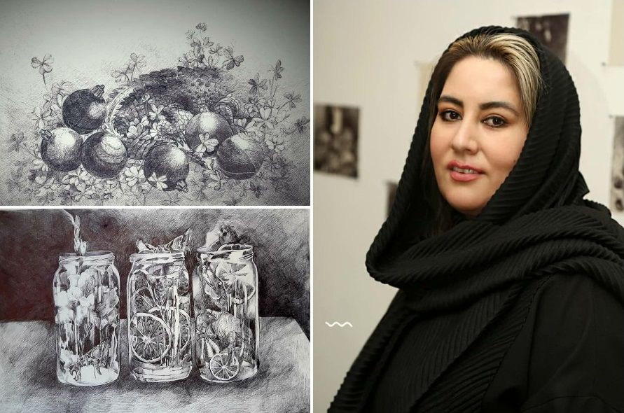 Vista Gallery Displays drawings by  Sormeh Arab