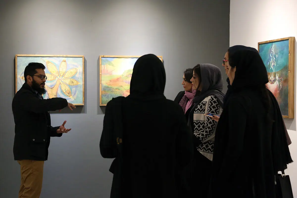 افتتاحیه نمایشگاه نقاشی های حسن مرشد در گالری هپتا